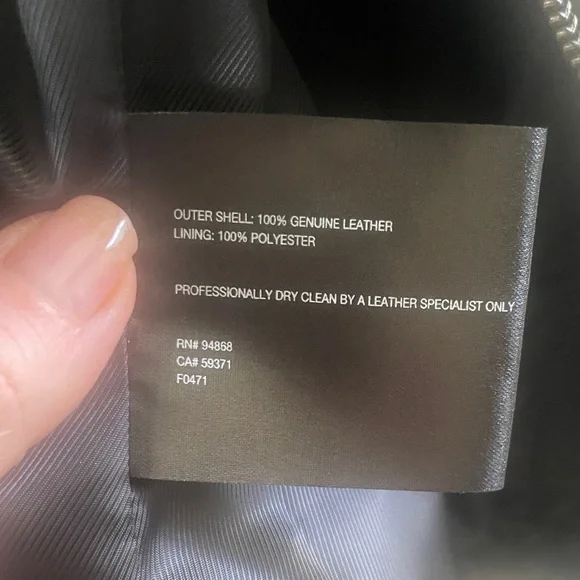 Bernardo Black Leather Jacket - Picture 14 of 14